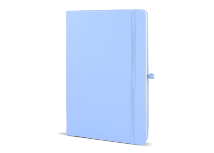 Carnet promotionnel A5 avec passant stylo Sora Bleu pastel